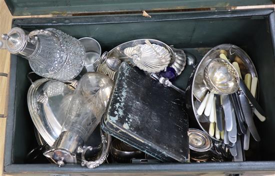 A quantity of silver and plated items